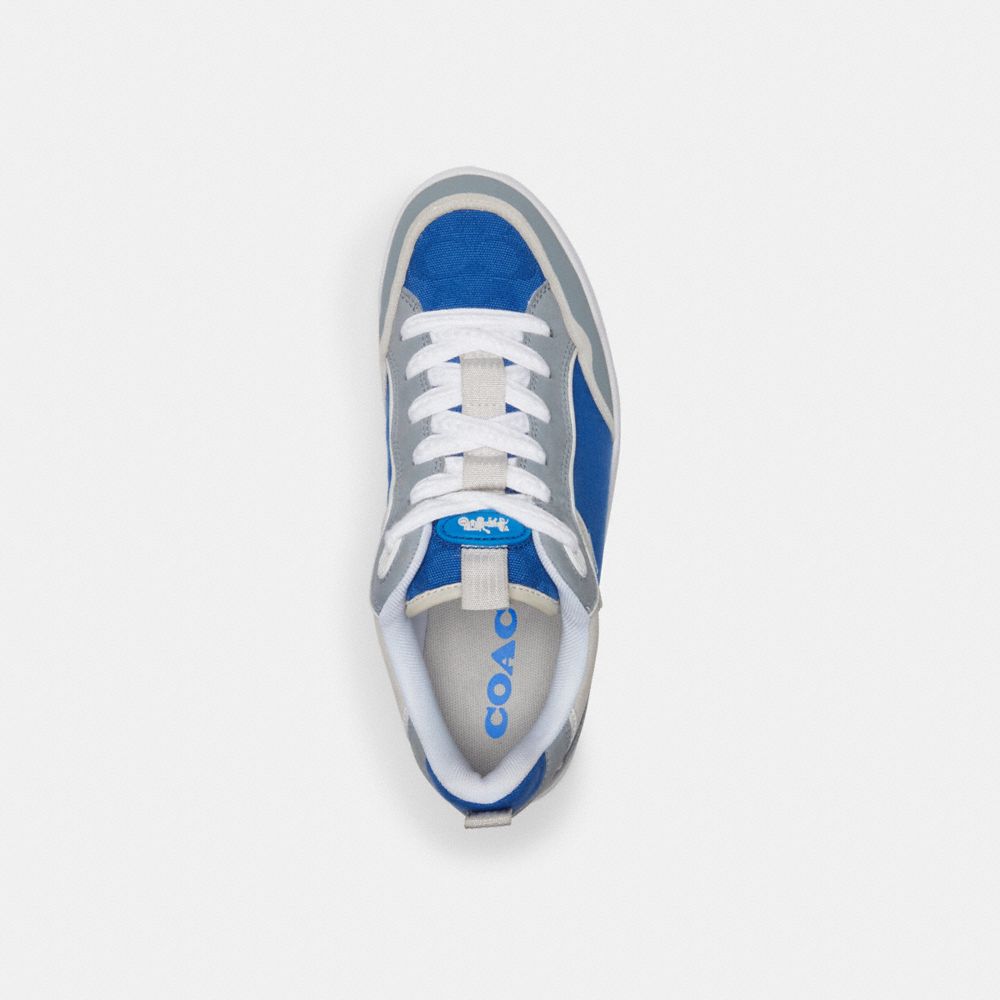 Coach C203 Sneaker In Signature Canvas Blueberry
