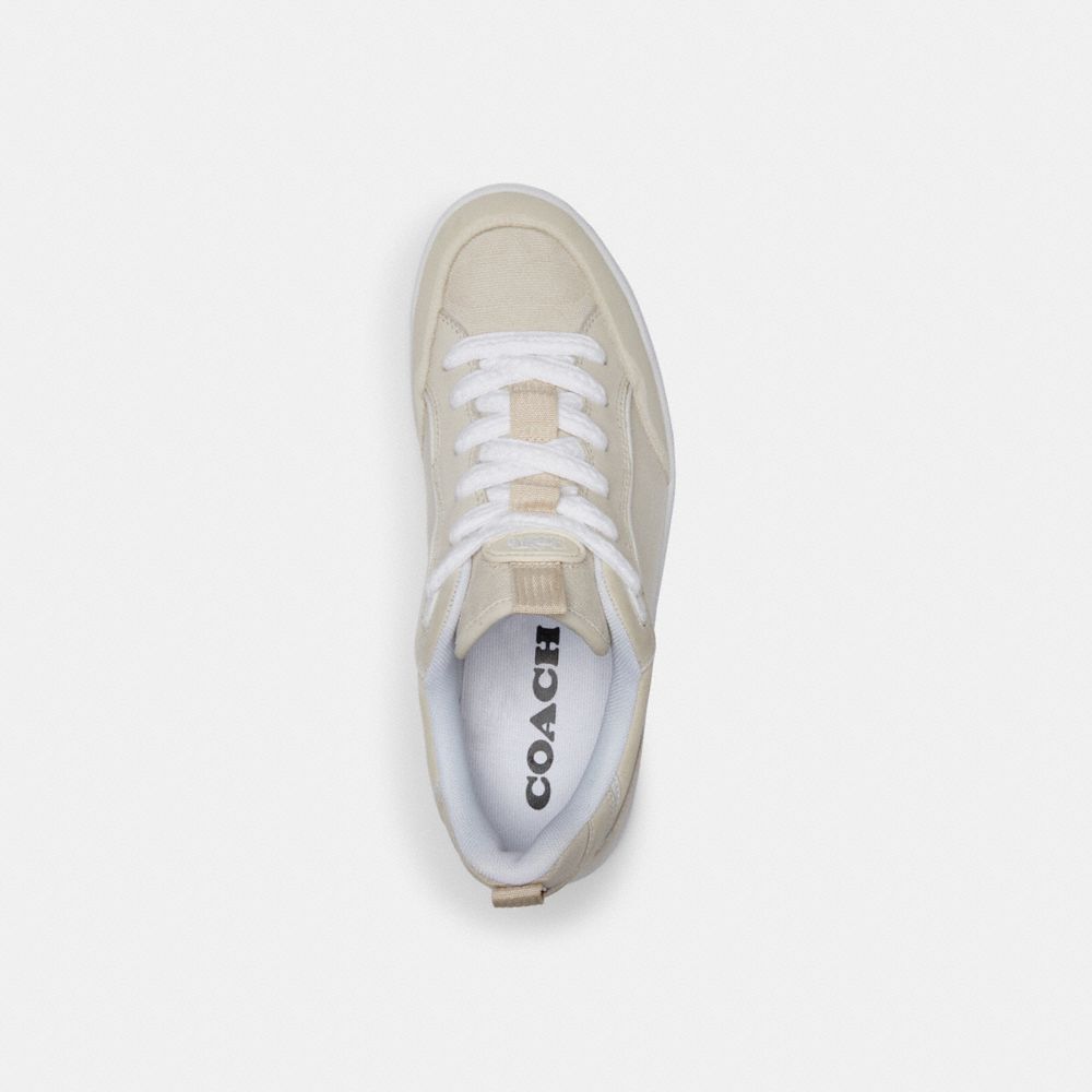 Coach C203 Sneaker In Signature Canvas Chalk