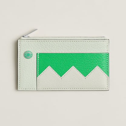  Hermes Crocodile Compact Card Holder Vert Fizz