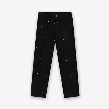 Cross Rivet Jeans In Black