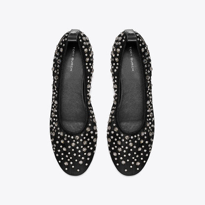 Tory Burch Crystal Ballet BLACK