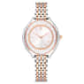 Swarovski Crystalline Aura Watch Swiss Made Metal Bracelet Rose Gold Tone Mixed Metal Finish SW5730162