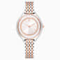Swarovski Crystalline Aura Watch Swiss Made Metal Bracelet Rose Gold Tone Mixed Metal Finish SW5730162