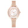 Swarovski Crystalline Aura Watch Swiss Made Metal Bracelet Rose Gold Tone Rose Gold-Tone Finish SW5730140