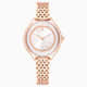 Swarovski Crystalline Aura Watch Swiss Made Metal Bracelet Rose Gold Tone Rose Gold-Tone Finish SW5730140