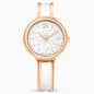 Swarovski Crystalline Bangle Watch Swiss Made Metal Bracelet White Rose Gold-Tone Finish SW5689324