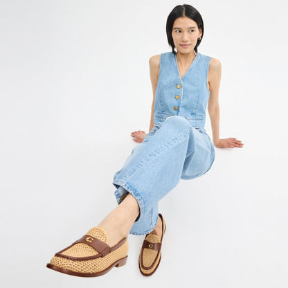 Coach Jolene Loafer Natural Saddle