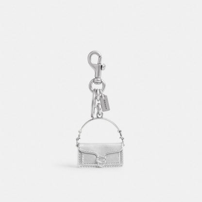 Coach Tabby Bag Charm Silver Silver