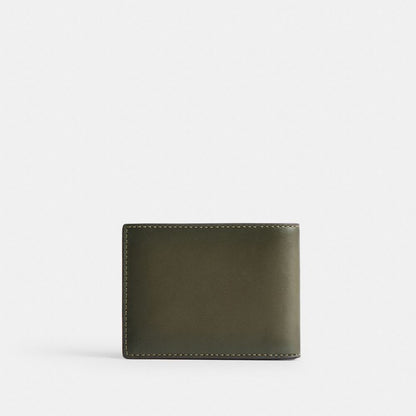 Coach Slim Billfold Wallet Army Green