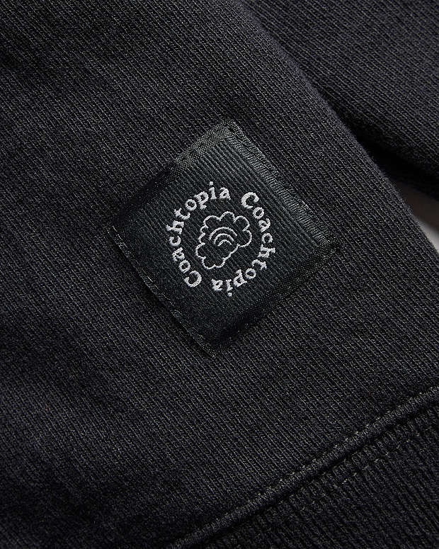 Hoodie With Coachtopia Graphic Label Black Black