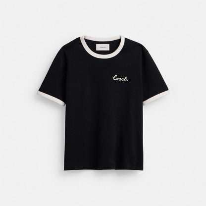 Coach Coach Ringer T Shirt Black