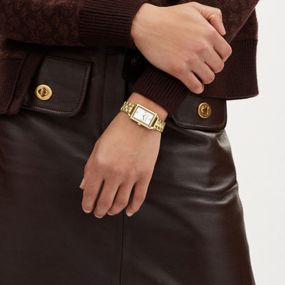 Coach Liz Watch, 30 Mm X 22 Mm Gold