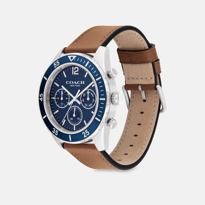 Coach Cole Watch, 44 Mm Saddle