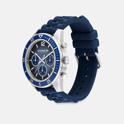 Coach Cole Watch, 44 Mm Navy Blue