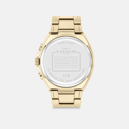 Coach Jackson Watch, 45 Mm Gold