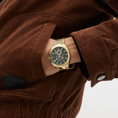 Coach Jackson Watch, 45 Mm Gold