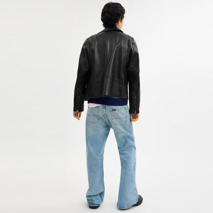 Coach Leather Moto Jacket Black