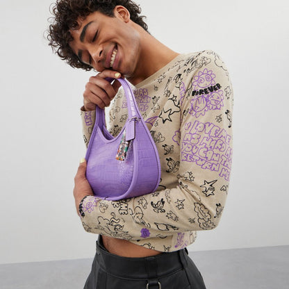 Coach Ergo Bag In Croc Embossed Coachtopia Leather Iris