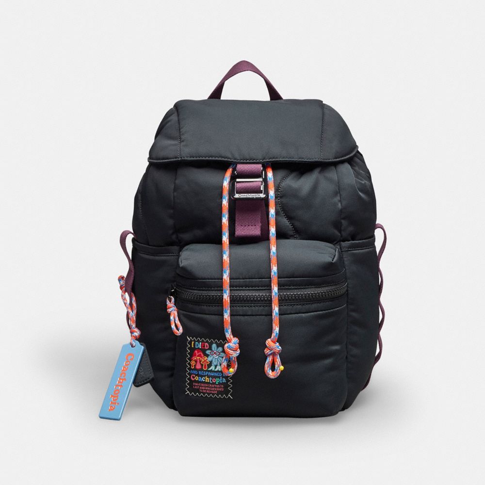 Coachtopia Loop Mini Backpack Recycled Polyester-Black Recycled Polyester-Black