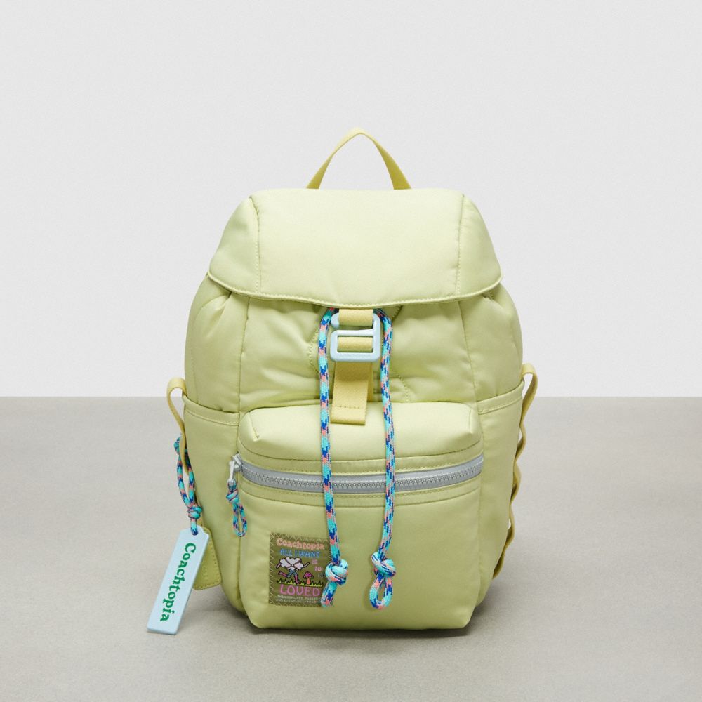 coach backpack lime green Coach Coachtopia Loop Mini Backpack Pale Lime – Kicks Machine