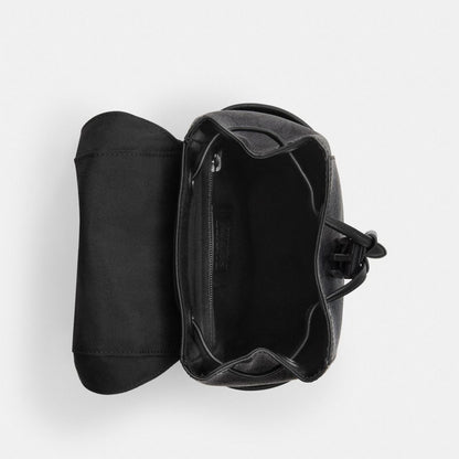 Coach Racer Pack In Signature Gunmetal Charcoal Black