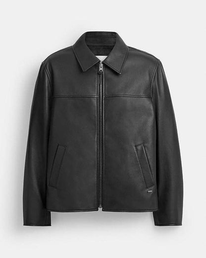 Leather Jacket Black Black