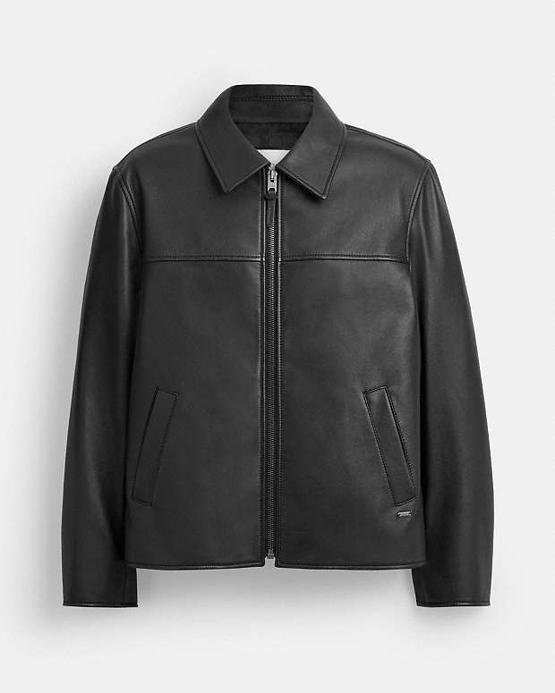 Leather Jacket Black Black
