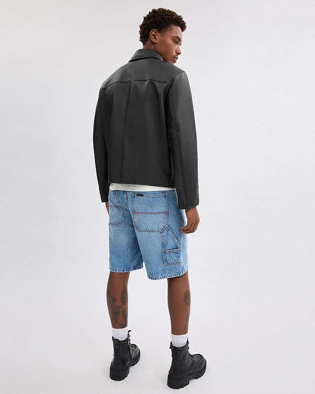 Leather Jacket Black Black
