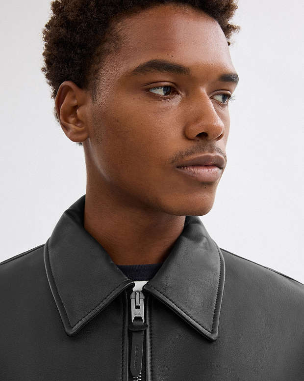 Leather Jacket Black Black