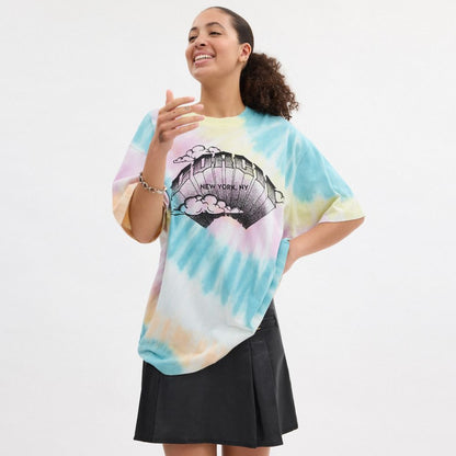 Coach Tie Dye Crewneck T Shirt In Organic Cotton Tie Dye