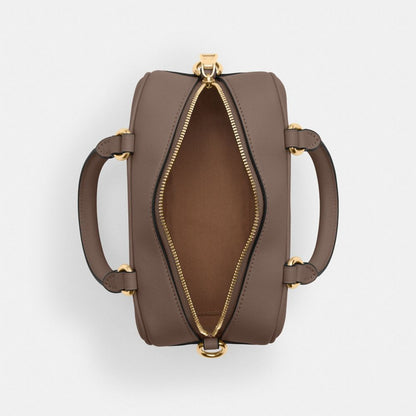 Coach Satchel Crossbody Gold Dark Stone