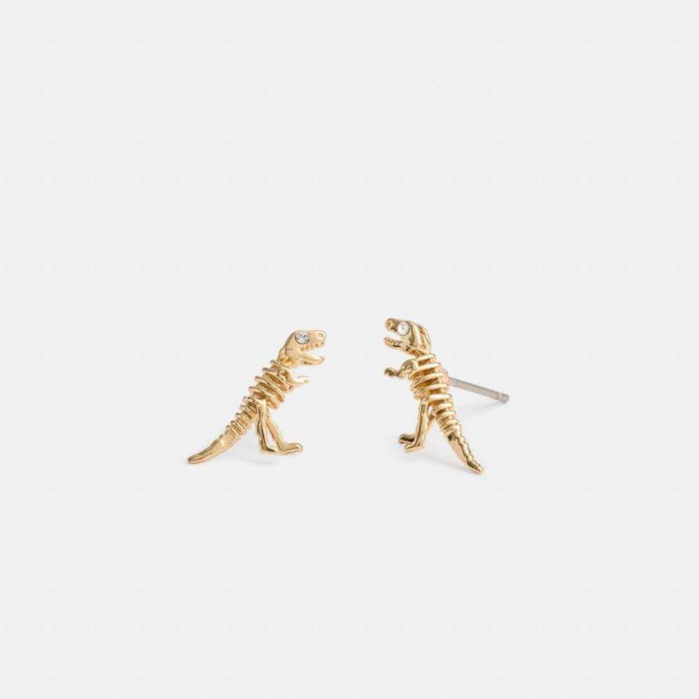 Coach Rexy Stud Earrings Gold
