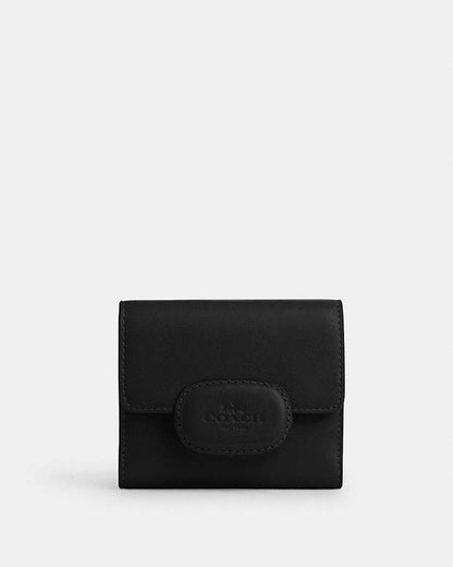 Eliza Small Wallet Smooth Leather-Gunmetal-Black Smooth Leather-Gunmetal-Black