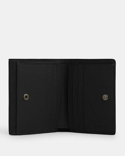 Eliza Small Wallet Smooth Leather-Gunmetal-Black Smooth Leather-Gunmetal-Black