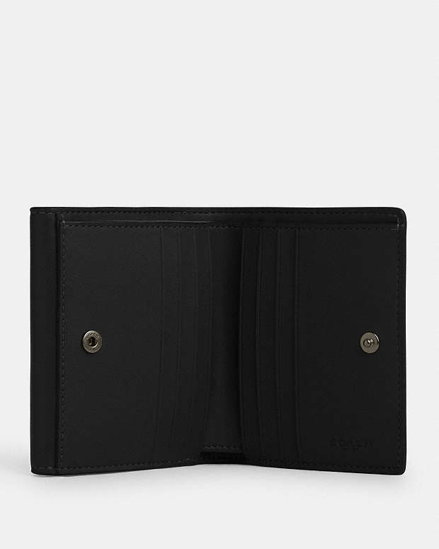 Eliza Small Wallet Smooth Leather-Gunmetal-Black Smooth Leather-Gunmetal-Black