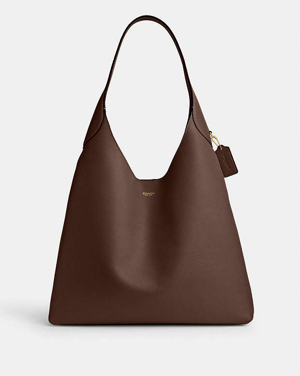 Brooklyn Shoulder Bag 39 Smooth Leather-Brass-Maple Smooth Leather-Brass-Maple