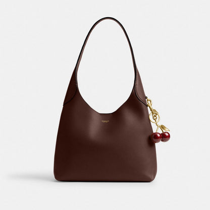 Brooklyn Shoulder Bag 28 Natural Grain Leather-Brass-Maple Natural Grain Leather-Brass-Maple