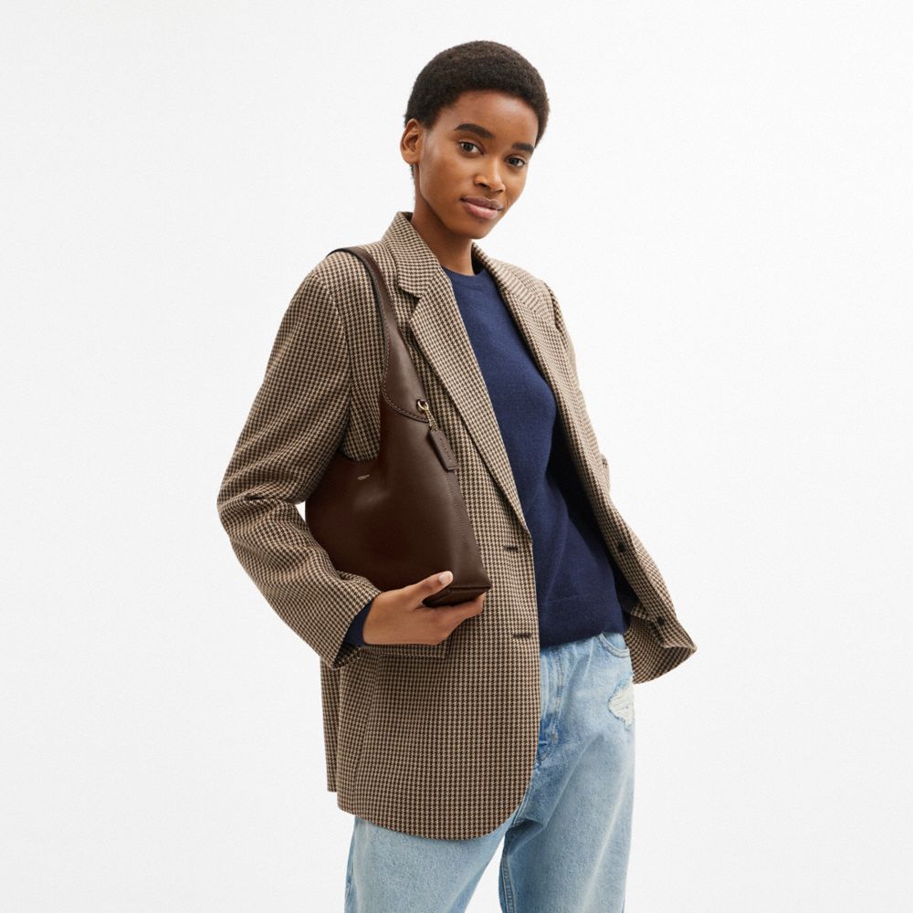 Brooklyn Shoulder Bag 28 Natural Grain Leather-Brass-Maple Natural Grain Leather-Brass-Maple