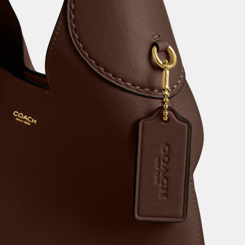 Brooklyn Shoulder Bag 28 Natural Grain Leather-Brass-Maple Natural Grain Leather-Brass-Maple