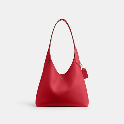 Coach Brooklyn Shoulder Bag 28 Brass/Scarlet