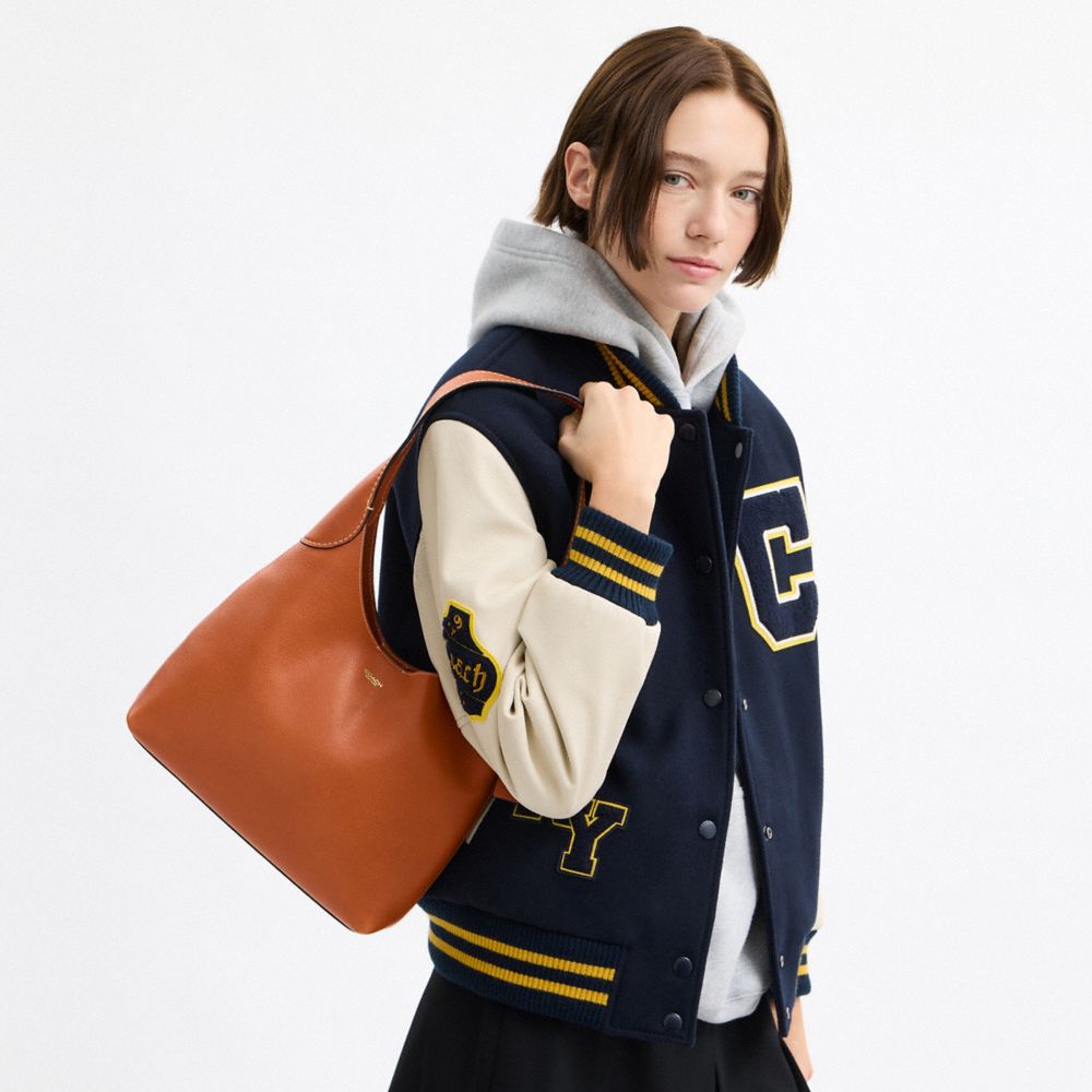 Coach Brooklyn Shoulder Bag 28 Brass Toffee