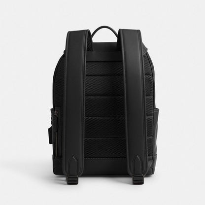 Coach League Flap Backpack Black