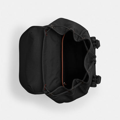 Coach League Flap Backpack Black