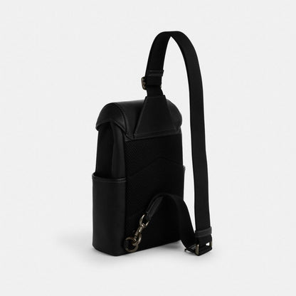 Coach Racer Pack Gunmetal Black