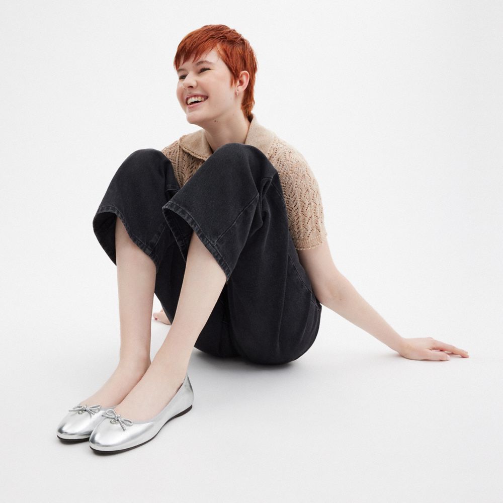 Coach Abigail Flat Silver