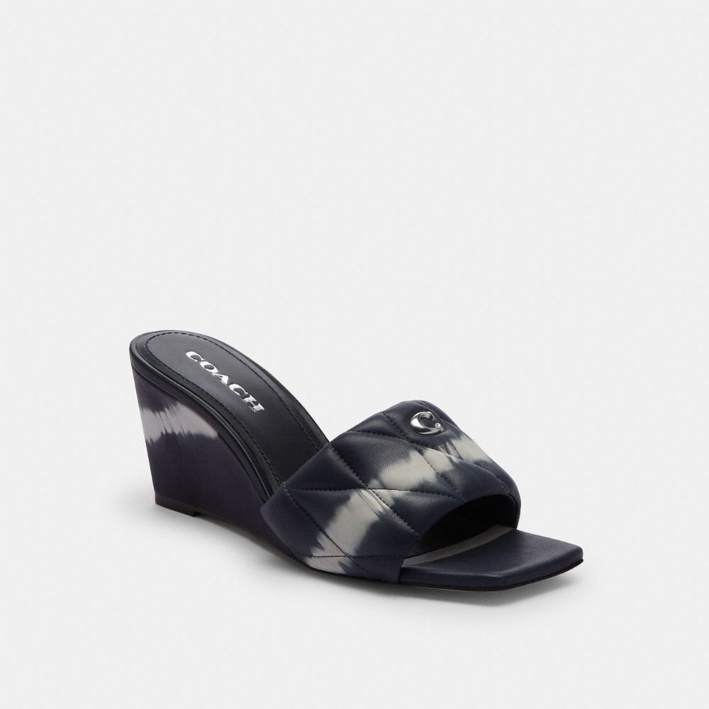 Coach Emma Wedge With Tie Dye Midnight Navy