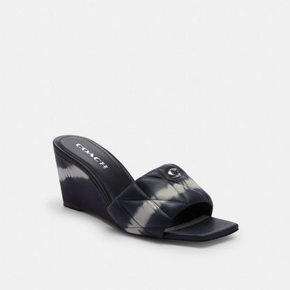 Coach Emma Wedge With Tie Dye Midnight Navy