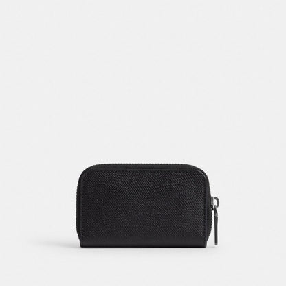 Coach Small Zip Around Card Case Black