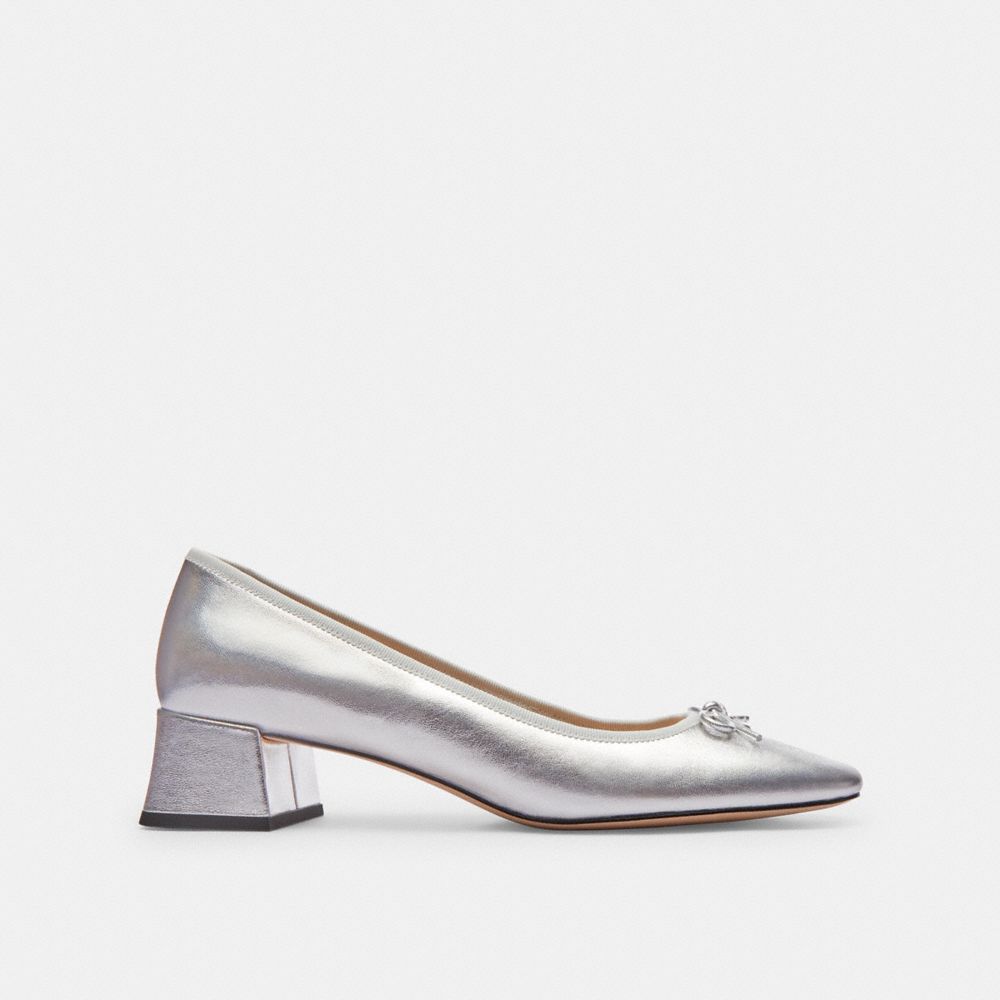 Coach Ava Ballet Pump Silver