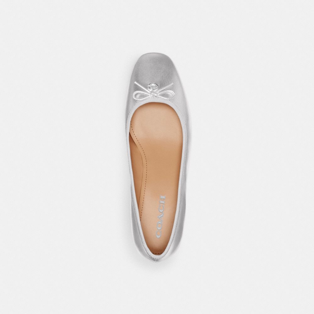 Coach Ava Ballet Pump Silver